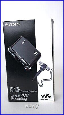 Sony MZ-M200 (RH-1) Hi MD minidisc Player/Recorder in box with accessories
