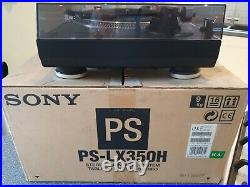 Sony Separates PS-LX350H Stereo Turntable 2-Speed Belt Drive S-Shaped Tonearm