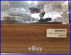 Sony Stereo Turntable Model PS-1100 Rare Vintage Record Player 70's Japan