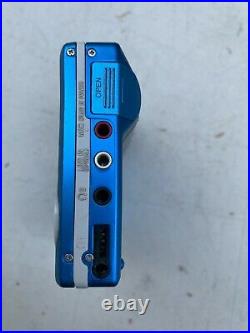 Sony Walkman MD MZ-R70 MiniDisc Player Recorder Blue Mini Disc Disk + Extras