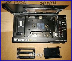Sony Walkman Professional WM-D6C Cassette Player/Recorder with Case & Strap