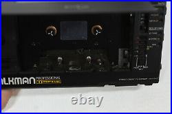 Sony Walkman WM-D6C Professional Cassette Player/Recorder & Case AS IS NO RECORD
