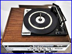 SounDesign AM / FM Stereo Receiver Vtg BSR Record Player 8 Track 5737 WORKS