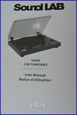 Soundlab Professional USB transfer to PC Belt Drive Turntable, Record Player NEW