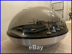 Space Age Modern Domed Apollo Record Player Electrohome Solid State 860 1970