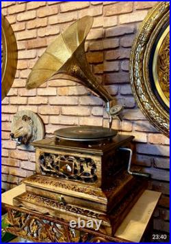 Special Handmade Gramaphone record Player Phonograph Gramophone gift