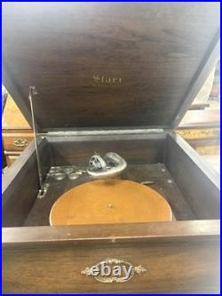 Star Antique Supertone Wind-Up Phonograph Cabinet Record Player (1920s Era)