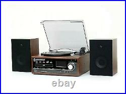 Steepletone Broadway Record Player & Bluetooth Music Centre Record CD/LP to MP3
