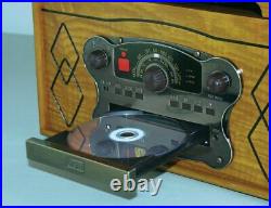 Steepletone Record Player Music System 3 Speed CD Cassette Radio Nostalgic