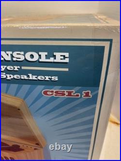 Sunset Melodies Console Classic Csl-1 Turntable CD Cassette Radio Speakers Vint