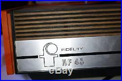 Superb Fidelity Hf43 Vintage Record Player Working Order