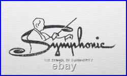 Symphonic 1017 or 1013 Tube Suitcase Record Player Phonograph Runs no Sound