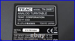 TEAC TN-280BT Analog Turntable Record Player Belt Drive Black from Japan Used TEAC TN-280BT Analog Turntable Record Player Belt Drive Black from Japan Used