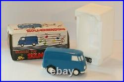 Tamco Japan Musical Toy Soundwagon Blue VW Bus Record Player IOB VERY RARE
