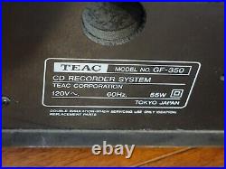Teac GF-350 Record Player Turntable AM/FM Tuner CD Player/Recorder TESTED