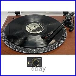 TechPlay Commander Bluetooth Record Player Stereo System Wood Turntable CD/MP3