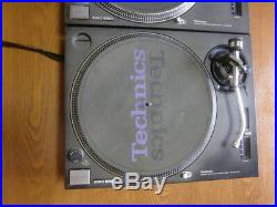 Technics SL-1200MK3 Black Analog DJ Turntable Pair Set Record Player Working Use