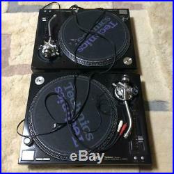 Technics SL-1200 MK5G Black Pair DJ Turntable Audio Record Player Used Working