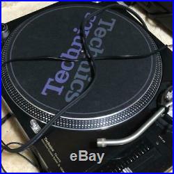 Technics SL-1200 MK5G Black Pair DJ Turntable Audio Record Player Used Working