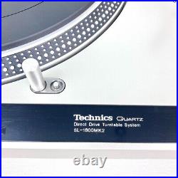 Technics SL-1800 MK2 Direct Drive Turntable Record Player Operation Confirmed JP