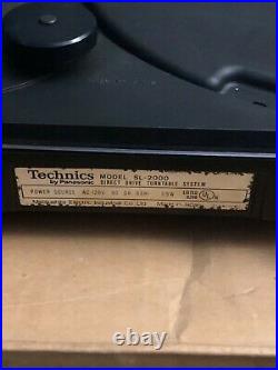 Technics SL-2000 Turntable Record Player Realistic R1000e Cartridge Shure Stylus