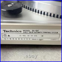 Technics SL-Q3 Record Player Direct Drive Automatic Turntable System Japan Used Technics SL-Q3 Record Player Direct Drive Automatic Turntable System Japan Used