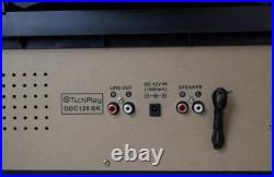 Techplay Odc128bt Wood Bluetooth Shelf Stereo System & Record Player CD Cassette