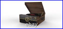 Techplay Record Player Stereo Built-in Speakers CD Bluetooth Cyclops Espresso Techplay Record Player Stereo Built-in Speakers CD Bluetooth Cyclops Espresso