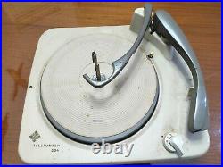 Telefunken 504 Turntable Phonograph Record Player changer from console cabinet