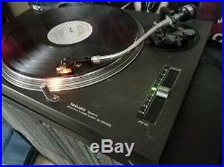 Tested WITH CASE Black Technics SL-1200MK2 DJ Turntable SL1200 Record Player LP