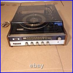The Fisher 125 Am FM Receiver Turntable Phonograph Record Player Stereo
