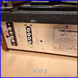 The Fisher 125 Am FM Receiver Turntable Phonograph Record Player Stereo