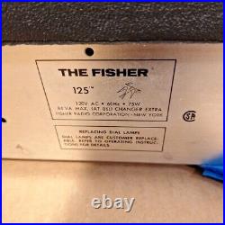 The Fisher 125 Am FM Receiver Turntable Phonograph Record Player Stereo
