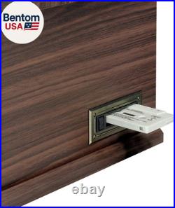 The Quincy 6-In-1 Bluetooth Record Player & Multimedia Center with Built-In Spea