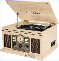 The Quincy 6-in-1 Bluetooth Record Player Vintage Elegance Meets Modern Sound