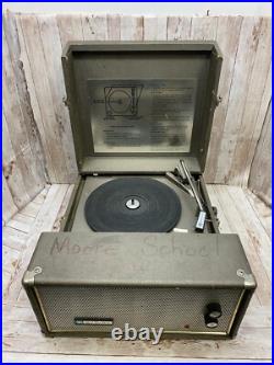 The Voice of Music Phonograph Portable Briefcase Record Player 275/AV TESTED