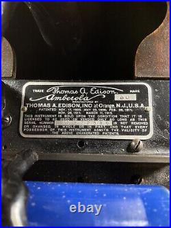 Thomas Edison Amberola 50 Phonograph Cylinder Record Player Works Great! LocalPU
