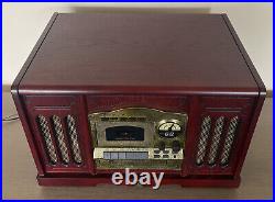 Thomas Pacconi Phonograph Record Player AM/FM CD Player Cassette Works Great