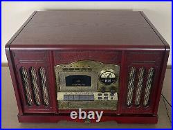 Thomas Pacconi Phonograph Record Player AM/FM CD Player Cassette Works Great