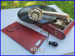 Thorens Excelda Pocket Portable Switzerland Swiss Made Record Player Phonograph