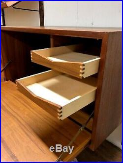 Three Bay Cado Royal System Wall Unit in Teak by Poul Cadovius with Record Player