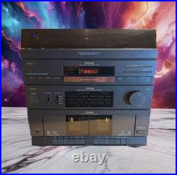Toshiba SL-3149 Hi-Fi Stereo System Record Player 2 Cassette Equalizer Tested