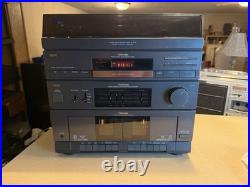 Toshiba SL-3149 Hi-Fi Stereo System Record Player 2 Cassette Equalizer Tested