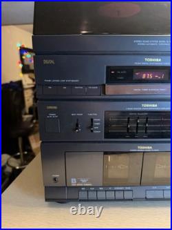 Toshiba SL-3149 Hi-Fi Stereo System Record Player 2 Cassette Equalizer Tested
