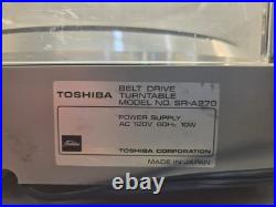 Toshiba SR-A270 Turntable New Censhi MM Cart & Stylus Tested Working