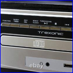 Trexonic 3-Speed Turntable Stereo System Record CD Player w FM Bluetooth AUX USB Trexonic 3-Speed Turntable Stereo System Record CD Player w FM Bluetooth AUX USB