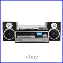 Trexonic 3-Speed Turntable Stereo System Record CD Player w FM Bluetooth AUX USB Trexonic 3-Speed Turntable Stereo System Record CD Player w FM Bluetooth AUX USB