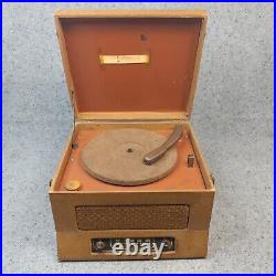 Tube Radio Phonograph Vintage 1940's Record Player For Parts or Repair