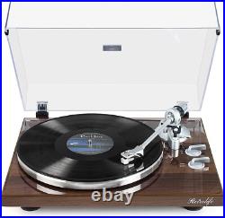 Turn-Table Record Player HQ-KZ006 High-Tech Belt-Driven Turntable System New