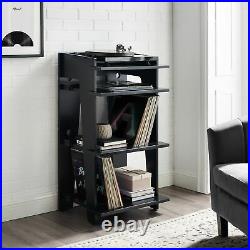 Turntable Stand Rack Vinyl Record Player LP Storage Cabinet Table Media Console